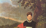 Bonaparte Carolina en costume traditionnel de paysanne napolitaine (Giuseppe Cammarano)