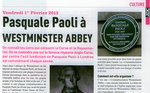 Pasquale Paoli à Westminster Abbey