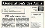 Journal GénérationS des amis n°10 (avril 2002)