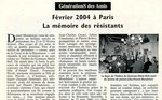 Mémoire des Résistants à Paris (février 2004)