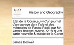 Etat de la Corse, suivi D'un Journal d'un voyage dans l'Isle et des mémoires de Pascal Paoli