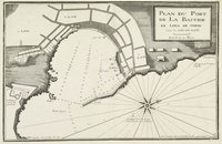 AYROUARD J Plan du Port de la Bastide en Lisle de Corse Marseille 1732 1746