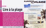 Article - Leghja à u mari, Lire à la plage