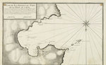 Ayrouard J., plan de la baie et du port de la Hiace (Ajaccio). Marseille, 1732-1746