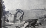 Paoli Pasquale embrasse le sable à Macinaggio en 1790 (iconographie)