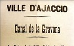 Avis du maire d'Ajaccio pour le canal de la Gravona (1889)