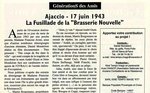 Brasserie Nouvelle à Ajaccio: la fusillade (17 juin 1943)