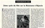 Film sur la Résistance d'Ajaccio: deuxième cycle