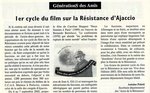 Film sur la Résistance d'Ajaccio: premier cycle