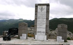 Hommage aux Goumiers sur la stèle du col de Teghjme.