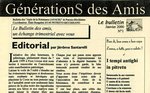 Journal GénérationS des amis n°1 (janvier 2000)