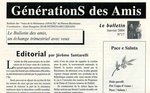 Journal GénérationS des amis n°17 (janvier 2004)