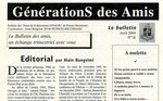 Journal GénérationS des amis n°18 (avril 2004)