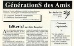 Journal GénérationS des amis n°19 (janvier 2005)