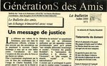 Journal GénérationS des amis n°3 (juillet 2000)