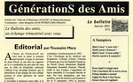 Journal GénérationS des amis n°5 (janvier 2001)