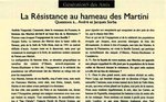 Résistance au hameau des Martini