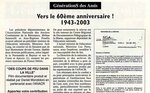 Soixantième anniversaire de la libération de la Corse (1943-2003)