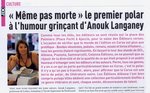 « Même pas morte » le premier polar à l'humour grinçant d'Anouk Langaney - Journal de la Corse -