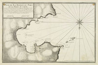 AYROUARD J Plan de La Baye et du Port de la Hiace en Corse Marseille 1732 1746