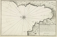 AYROUARD J Plan du Golfe de St Fiorenzo en Lisle de Corse Marseille 1732 1746