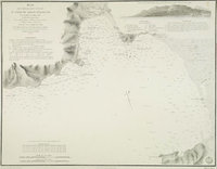 HELL Plan des mouillages situés au fond du golfe d'Ajaccio Paris Dépôt Général de la Marine 1825 1874