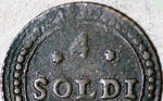 Pièce 4 soldi (1762)
