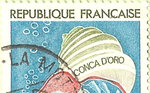 Timbre La Poste Saint-Florent (3 francs) 1974