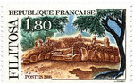 Timbre La Poste Filitosa (1,80 francs) 1986