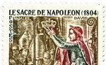 Timbre Le Sacre de Napoléon 1804 (1 franc) 1972
