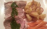 Gigot d'agneau roti, Pesto saveurs corses, carottes au miel, les recettes de Michèle Grimigni