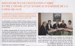 Signature d'une convention cadre entre l'ODARC et le syndicat d'énergie de la Corse-du-Sud