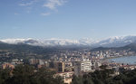 Ajaccio cerné d'un manteau neigeux (26 février 2013)