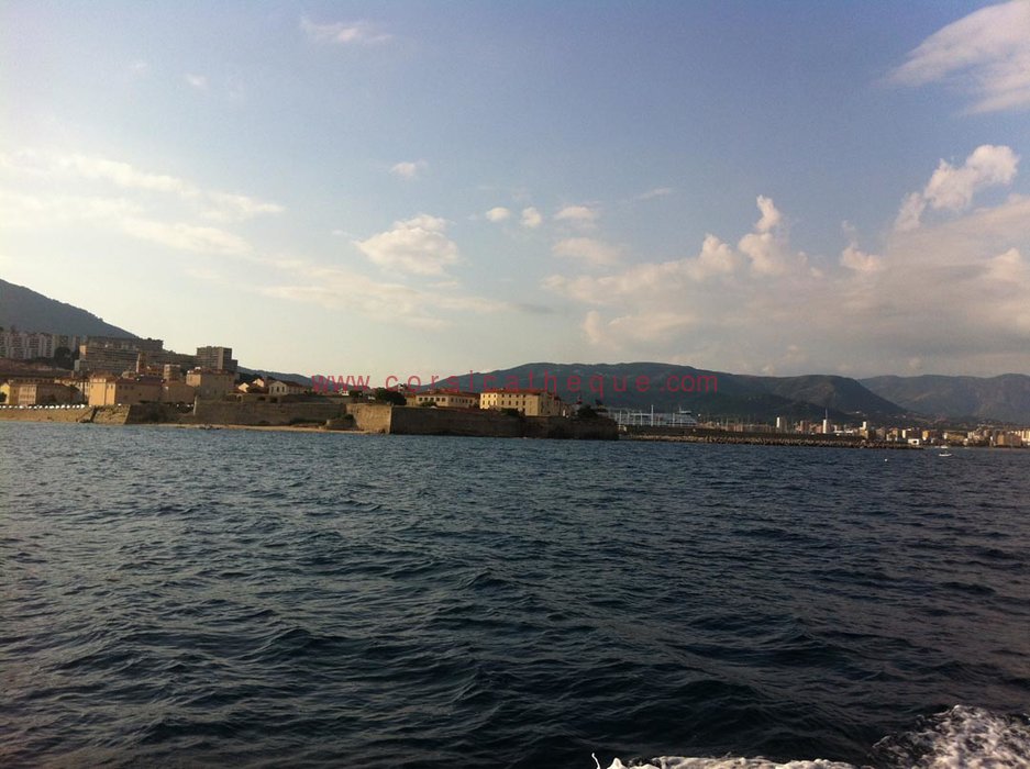 Ajaccio vu du large / La Corse du littoral / Territoires / Accueil
